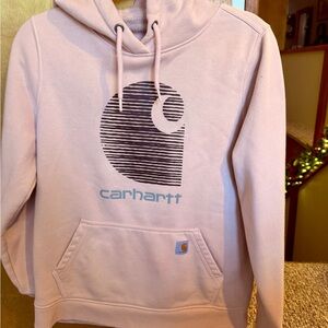 Carhartt Blush Pink Rain Defender Logo Hoodie